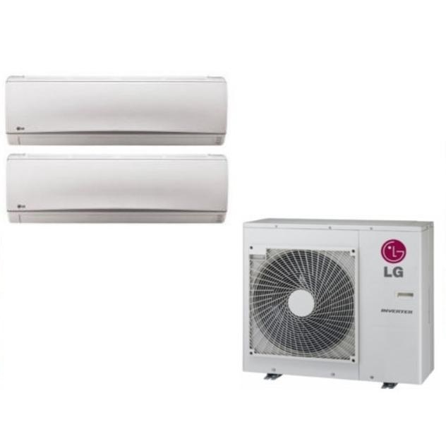 CLIMATIZZATORE CONDIZIONATORE LG DUAL SPLIT INVERTER LIBERO 9000+9000 con MU2M15 UL3
