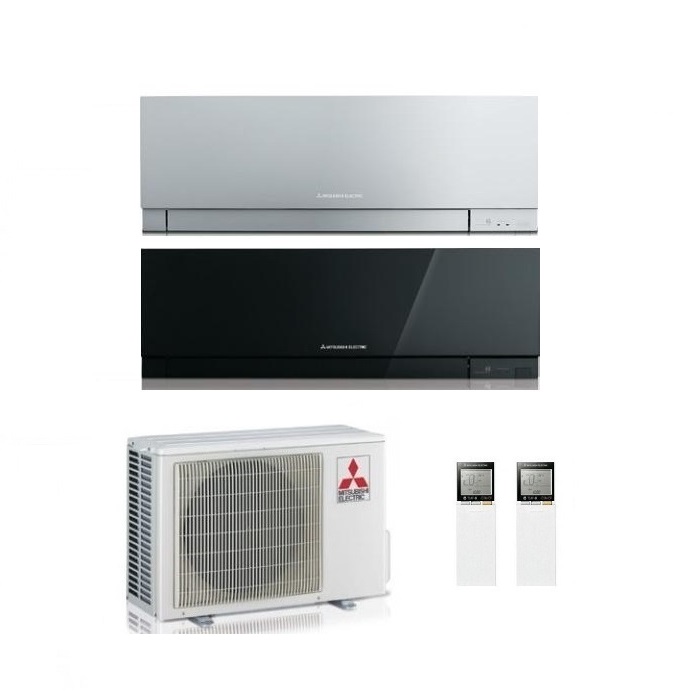 CLIMATIZZATORE CONDIZIONATORE MITSUBISHI ELECTRIC DUAL SPLIT INVERTER Serie MSZ-EF KIRIGAMINE ZEN 7000+12000 con MXZ-2F42VF2 R-32 DISPONIBILI IN VARI COLORI - NEW 7+12