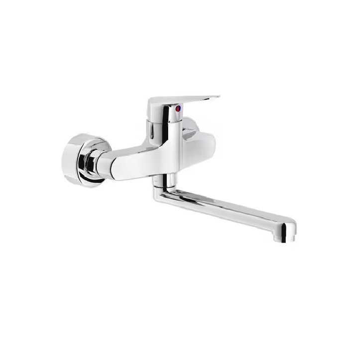 NOBILI MISCELATORE PER LAVELLO A PARETE MONOCOMANDO SERIE HOF HF122115CR CROMO