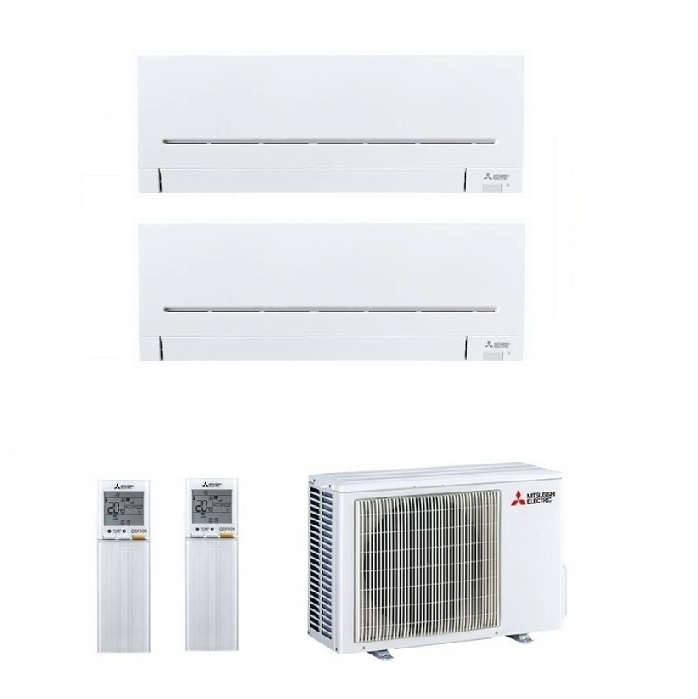 CLIMATIZZATORE CONDIZIONATORE MITSUBISHI ELECTRIC DUAL AP SPLIT INVERTER MSZ-AP_VGK R-32 7000+7000 CON MXZ-2F33VF- NEW 7+7 WIFI