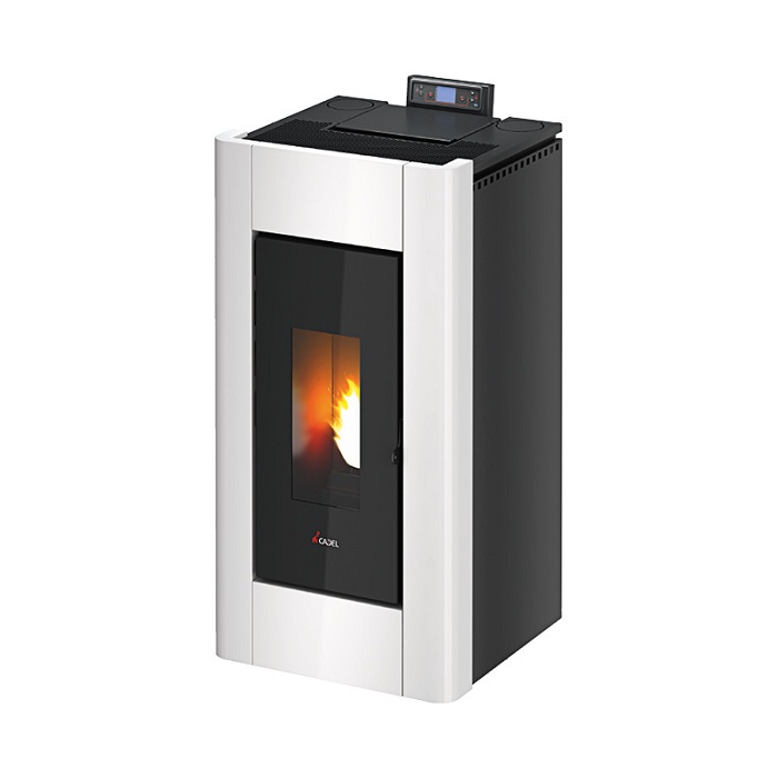 STUFA CADEL PRINCE 10,5 KW. RIV. IN METALLO – COLORE BIANCO