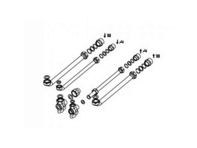KIT IDRAULICO DI PRIMA INSTALLAZIONE ARISTON-CHAFFOTEAUX-ELCO (2 Rubinetti) - Cod. 3318224