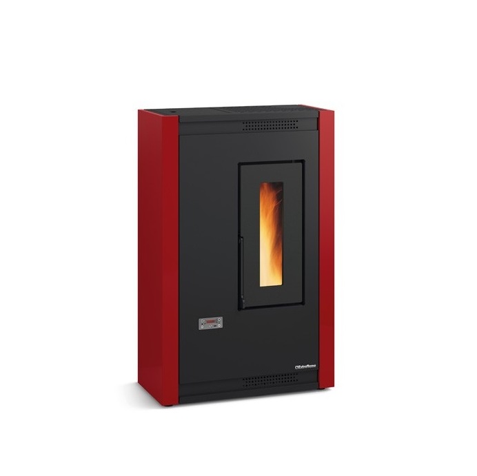 STUFA A PELLET LA NORDICA EXTRAFLAME LUISELLA 4,8 KW BORDEAUX - NEW
