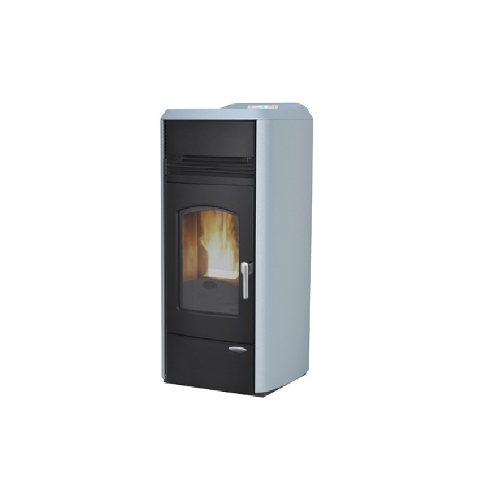 TERMOSTUFA A PELLET LAMINOX IDROVENTILATA MODELLO ESTER LUX 15 KW COLORE BIANCO