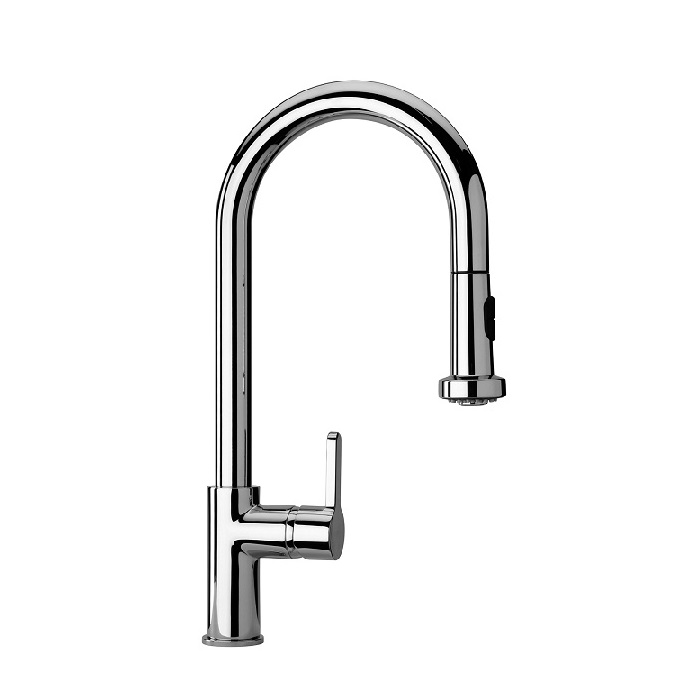 MISCELATORE MONOCOMANDO MONOFORO PER LAVELLO PAINI ARENA 92CR591LL CON DOCCETTA ESTRAIBILE