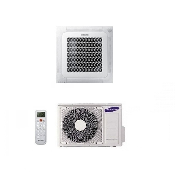 CLIMATIZZATORE CONDIZIONATORE SAMSUNG INVERTER WINDFREE CASSETTA 4 VIE 48000 BTU AC140NN4DKH TRIFASE CON COMANDO WIRELESS E PANNELLO INCLUSO - NEW