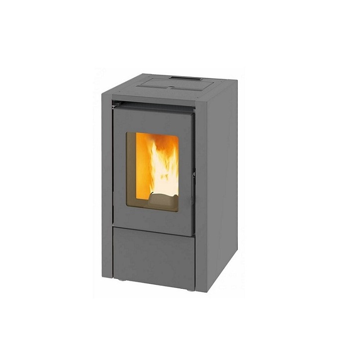STUFA A PELLET KING 60 KW 6,15 GRIGIA PER AMBIENTI FINO A 55 MQ- NEW