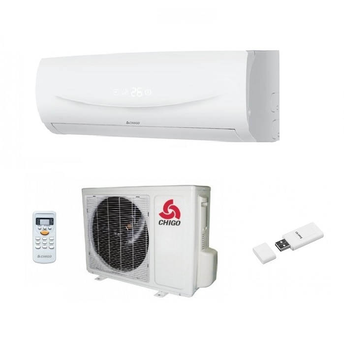CLIMATIZZATORE CONDIZIONATORE CHIGO INVERTER SERIE MOON R-32 9000 BTU CS-25V3G-1C181AY4A A++ WI-FI DI SERIE