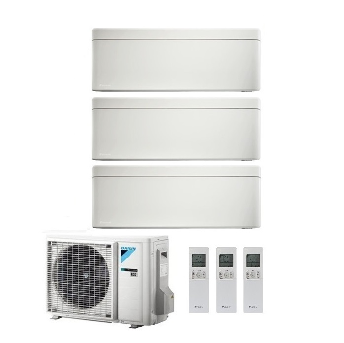 CLIMATIZZATORE CONDIZIONATORE DAIKIN BLUEVOLUTION TRIAL SPLIT INVERTER STYLISH WHITE R-32 WI-FI 7000+9000+15000 CON 3MXM52N - 7+9+15  FTXA-AW -Garanzia Italiana