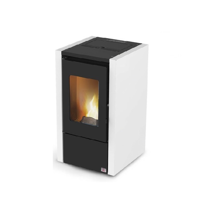 STUFA A PELLET AD ARIA CARINCI AIR 60 - 6,15 KW COLORE BORDEAUX – NEW