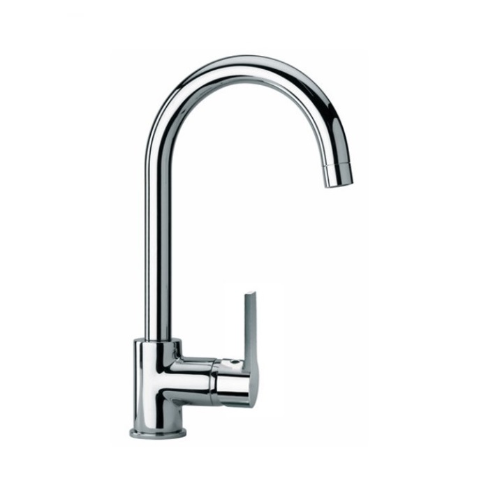 MISCELATORE MONOCOMANDO MONOFORO PER LAVELLO PAINI LE MANS 90CR572 CON BOCCA ALTA ORIENTABILE