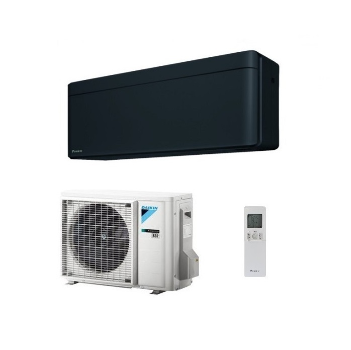 CLIMATIZZATORE CONDIZIONATORE DAIKIN BLUEVOLUTION INVERTER STYLISH FTXA20BB BLACK 7000 Btu WiFi A+++ R-32 - NEW TOTAL BLACK