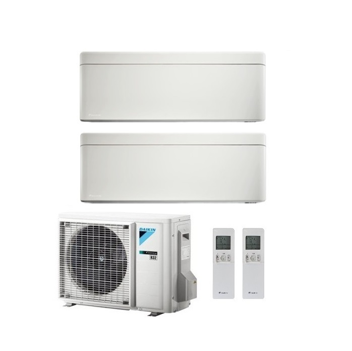 CLIMATIZZATORE CONDIZIONATORE DAIKIN BLUEVOLUTION DUAL SPLIT INVERTER STYLISH WHITE R-32 WI-FI 15000+15000 CON 2MXM50M9 FTXA-AW Garanzia Italiana 12+15