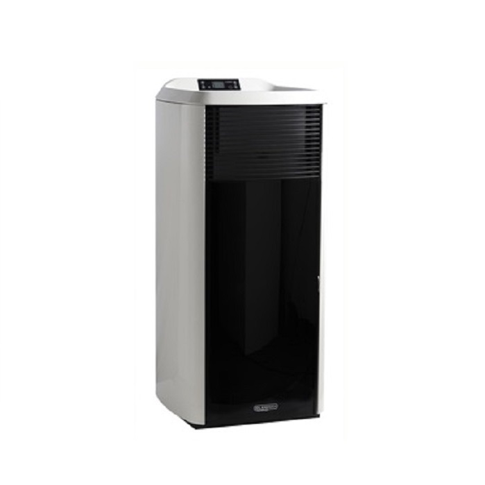 TERMOSTUFA A PELLET LAMINOX IDROVENTILATA MODELLO ESTER LUX 15 KW BIANCA - VERSIONE BLACK LINE