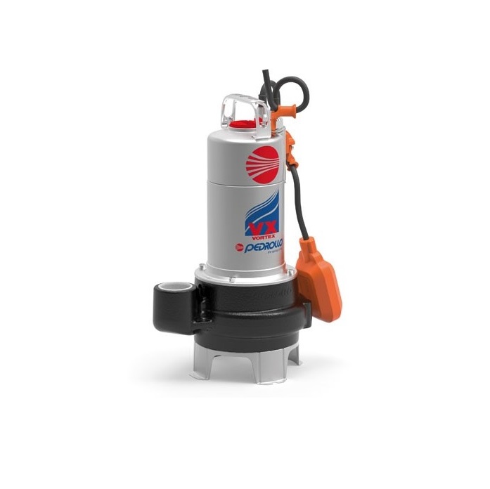 PEDROLLO ELETTROPOMPA SOMMERGIBILE PER ACQUE LURIDE 1,5 HP VORTEX MOD. VXm 15/50-N MONOFASE