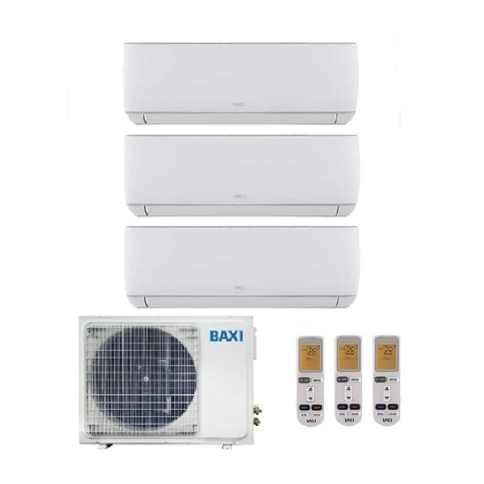 CLIMATIZZATORE CONDIZIONATORE BAXI INVERTER TRIAL SPLIT ASTRA 7000+9000+12000 CON LSGT70-3M R-32 WI-FI READY- NEW 7+9+12