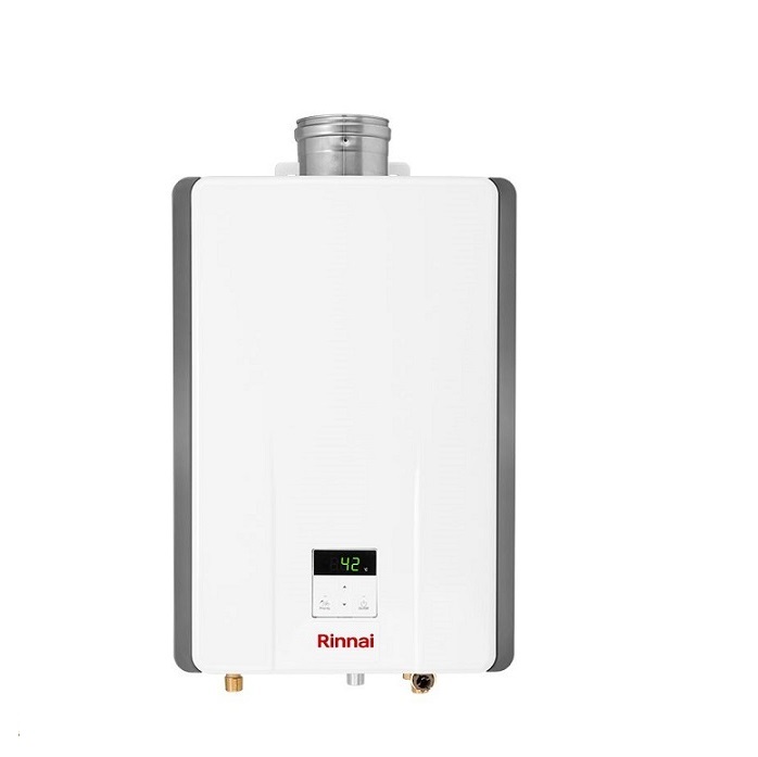 SCALDABAGNO A GAS RINNAI INFINITY 14I INTERNO COMPLETO DI KIT SCARICO FUMI - METANO NEW