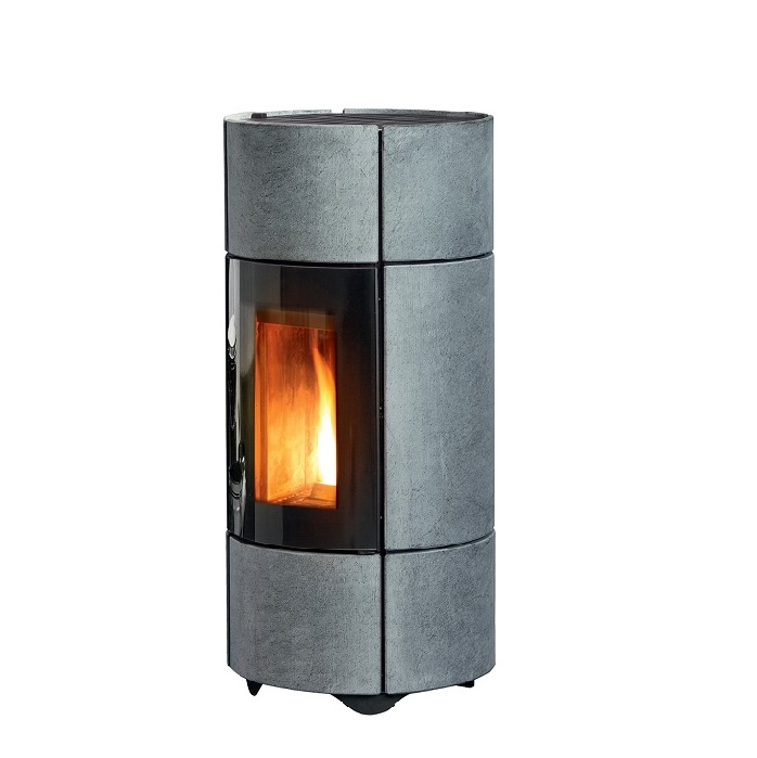 STUFA A PELLET AD ARIA IN PIETRA OLLARE MCZ BERG AIR 8 M1 8,10 KW