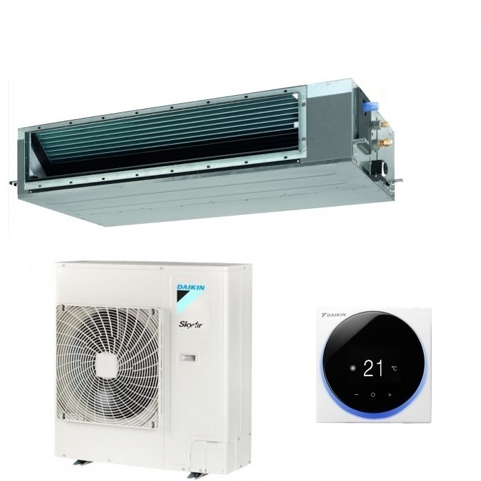 CLIMATIZZATORE CONDIZIONATORE DAIKIN BLUEVOLUTION CANALIZZATO SKY AIR ADVANCE INVERTER 48000 BTU FBA140A + RZASG140MY1 CON COMANDO A FILO - MEDIA PREVALENZA TRIFASE