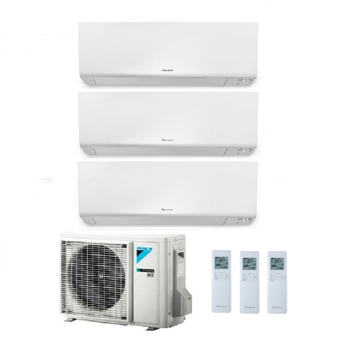 CLIMATIZZATORE CONDIZIONATORE DAIKIN TRIAL SPLIT INVERTER serie R FTXM R-32 PERFERA WALL Bluevolution 9000+12000+12000 con 3MXM68N WI-FI INCLUSO - NEW  -9+12+12