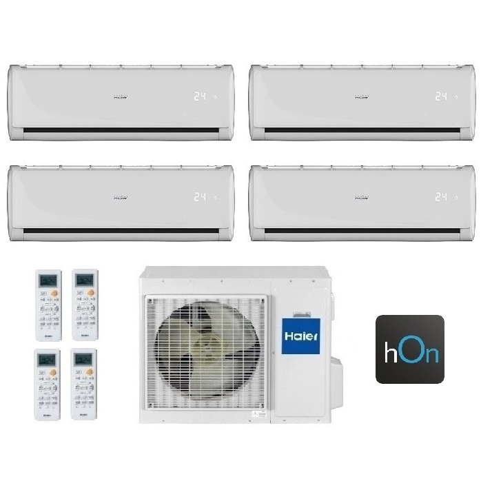 CLIMATIZZATORE CONDIZIONATORE HAIER QUADRI SPLIT INVERTER TUNDRA PLUS R-32 7000+7000+7000+7000 CON 4U75S2SR3FA WI-FI INTEGRATO 7+7+7+7 - NEW