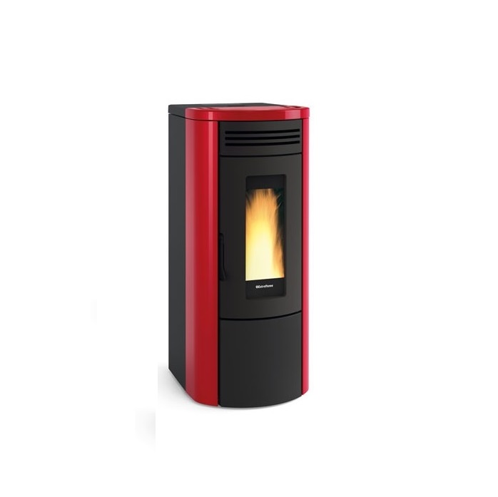 TERMOSTUFA A PELLET LA NORDICA EXTRAFLAME MOD. COSTANZA IDRO 17 KW BORDEAUX COD. 001282901
