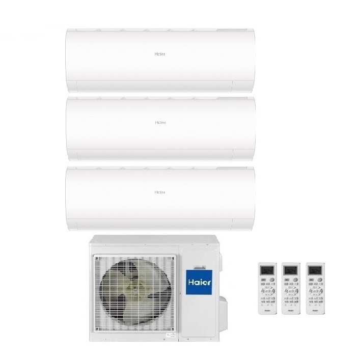 CLIMATIZZATORE CONDIZIONATORE HAIER TRIAL SPLIT INVERTER PEARL R-32 9000+9000+9000 CON 3U55S2SR3FA WI-FI hOn - NEW - 9+9+9