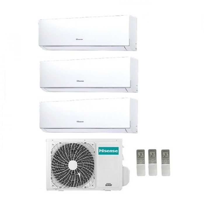 CLIMATIZZATORE CONDIZIONATORE HISENSE TRIAL SPLIT INVERTER SERIE NEW COMFORT 9000+9000+9000 CON 3AMW72U4RFA 9+9+9 A++ NEW