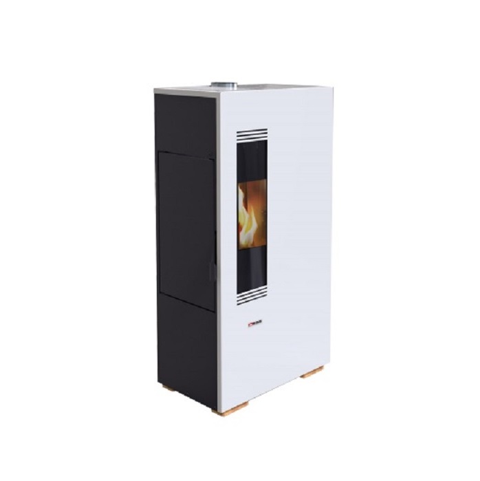 STUFA A PELLET 5 KW MINI KING 5 CON TELECOMANDO - COLORE BIANCO