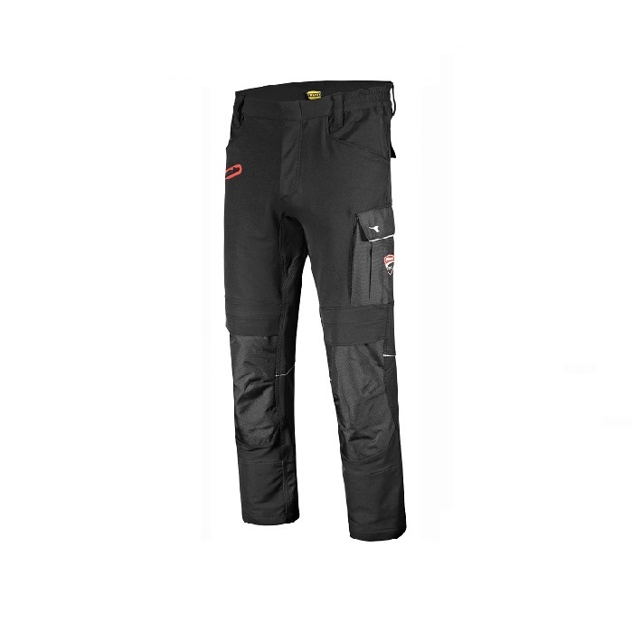 PANTALONE DA LAVORO DIADORA PER DUCATI PANT PERFORMANCE DUCATI CORSE - 702.180074 COLORE NERO TAGLIE S-XXL