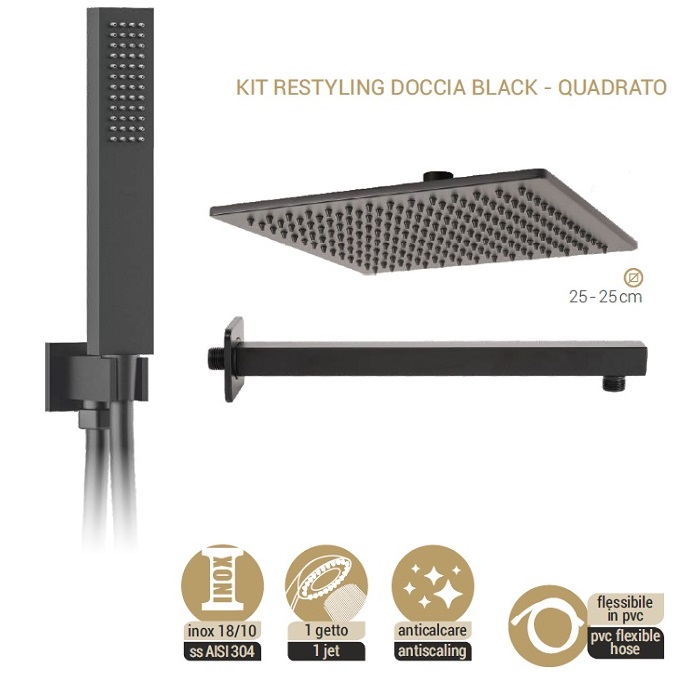 METAFORM KIT RESTYLING QUADRATO SEVEN BLACK TOP LINE - 101N25001