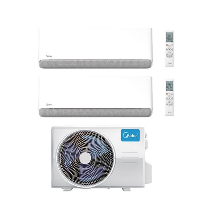 CLIMATIZZATORE CONDIZIONATORE DUAL SPLIT INVERTER MIDEA BREEZELESS E 9000+9000 BTU A++ 9+9 CON M2OE-18HFN8-Q WI-FI INCLUSO R-32 NUOVO MODELLO
