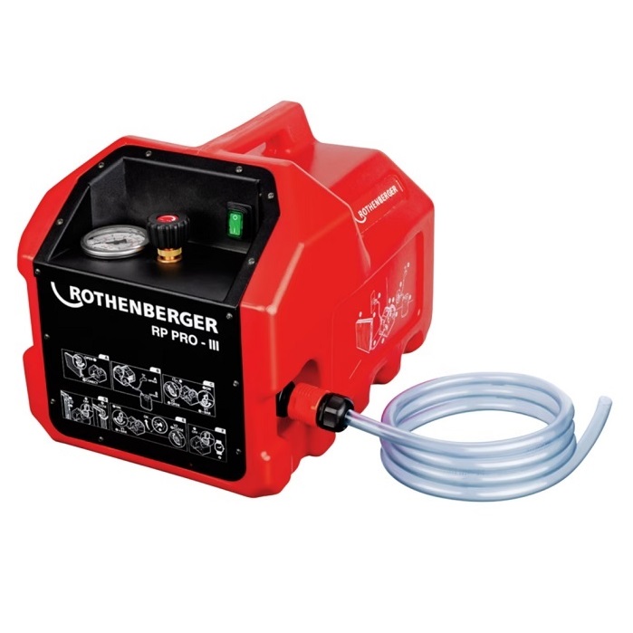ROTHENBERGER RP PRO III ELETTRICO POMPA PROVAIMPIANTI PER TUBAZIONI DI ACQUA - COD. 61185