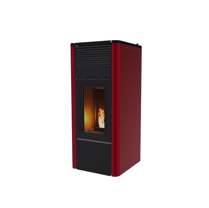 STUFA A PELLET CANALIZZABILE MCZ TEIA KW 10 BORDEAUX COMFORT AIR 10  S2 - NEW
