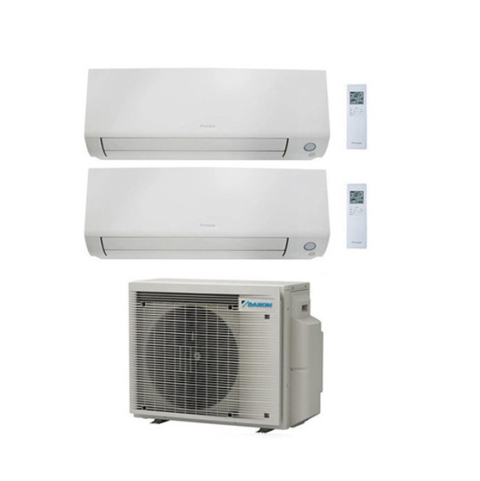 CLIMATIZZATORE CONDIZIONATORE DAIKIN DUAL SPLIT INVERTER serie A FTXM R-32 PERFERA ALL SEASONS Bluevolution 9000+15000 con 2MXM50A9 WI-FI INCLUSO - NEW - 9+15