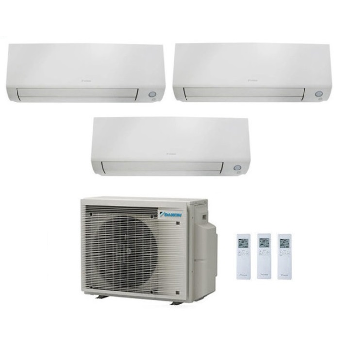 CLIMATIZZATORE CONDIZIONATORE DAIKIN TRIAL SPLIT INVERTER serie A FTXM R-32 PERFERA ALL SEASONS Bluevolution 7000+15000+15000 con 3MXM68A9 WI-FI INCLUSO - NEW -7+15+15