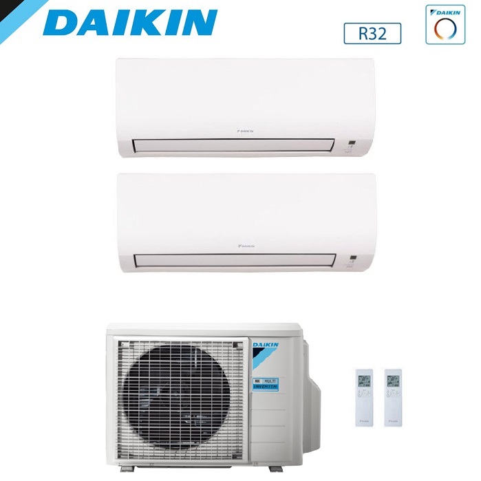 CLIMATIZZATORE CONDIZIONATORE DAIKIN DUAL SPLIT INVERTER FTXP COMFORA R-32 Bluevolution 9000+9000 con 2MXM50A9 WI-FI INCLUSO - NEW - 9+9
