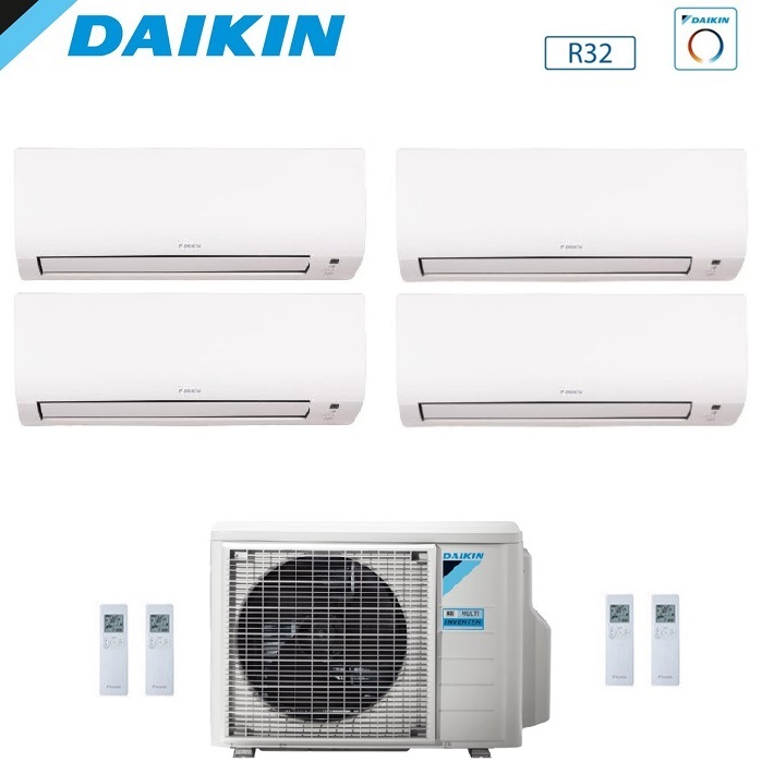 CLIMATIZZATORE CONDIZIONATORE DAIKIN QUADRI SPLIT INVERTER FTXP R-32 COMFORA Bluevolution 7000+7000+7000+12000 con 4MXM68A9 WI-FI INCLUSO - NEW  -7+7+7+12
