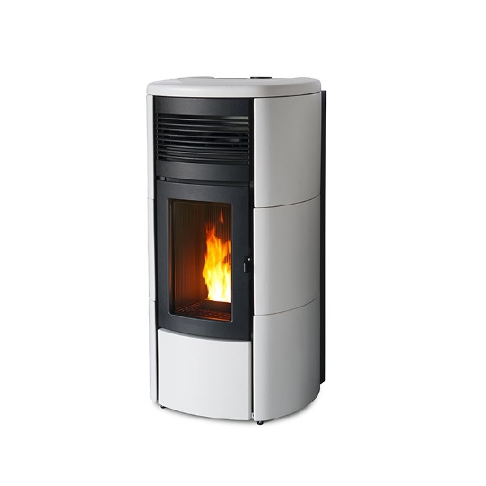 STUFA A PELLET MCZ CLUB HYDROMATIC 18 TOP E FIANCHI IN CERAMICA – 18 KW WHITE 7121027