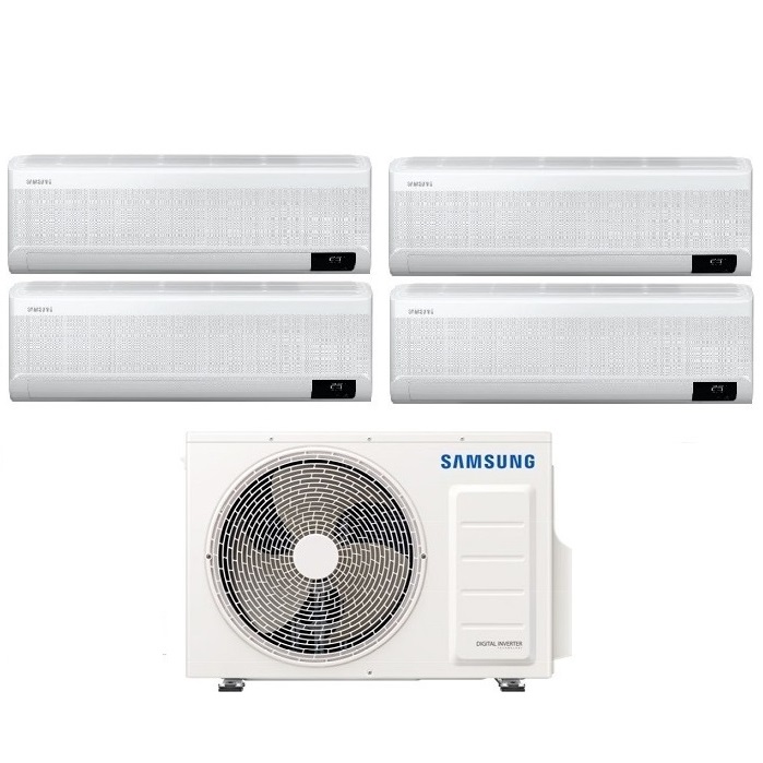 CONDIZIONATORE SAMSUNG INVERTER QUADRI SPLIT WINDFREE AVANT S2 7000+9000+12000+12000 con AJ080TXJ R-32 CLASSE A++ WIFI - NEW 7+9+12+12